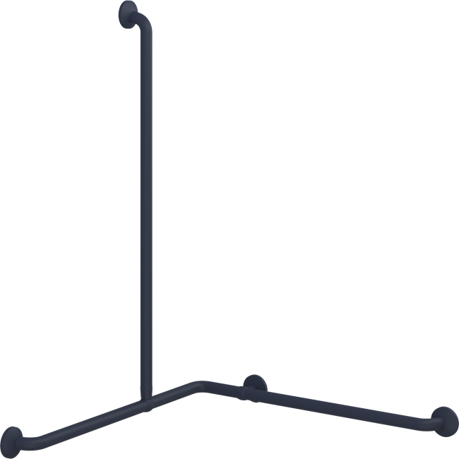 PLUS stödhandtag kombination, vändbart höger/vänster 762 x 762 x 1090 mm