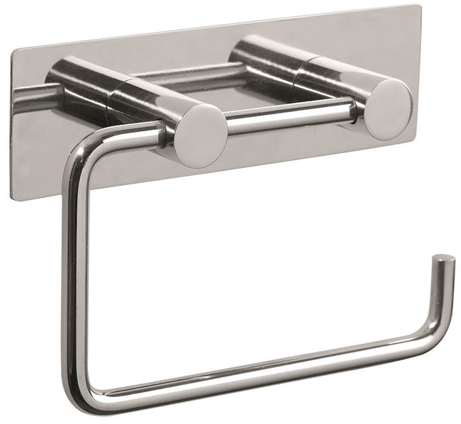 Pressalit Choice Toilet paper holder with plate, polished steel