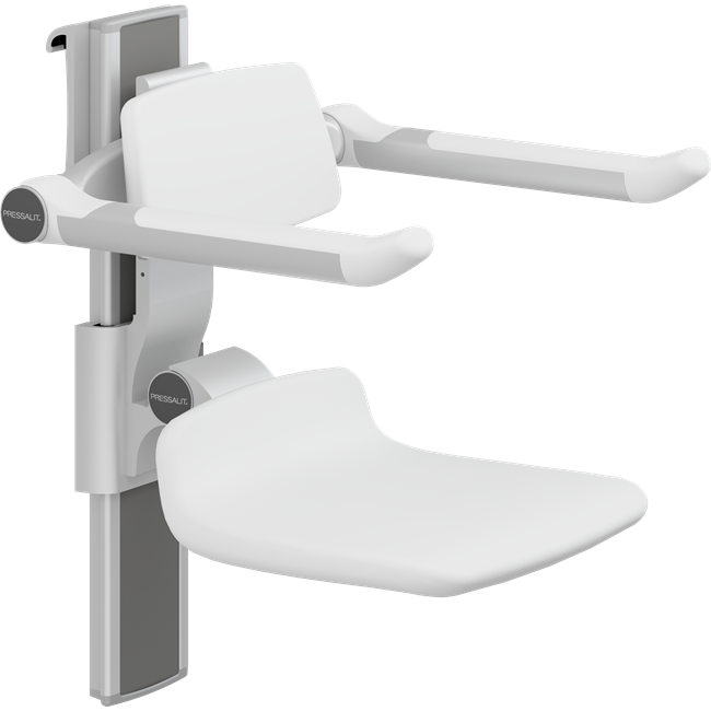 PLUS shower seat 310, manually height and manually sideways adjustable