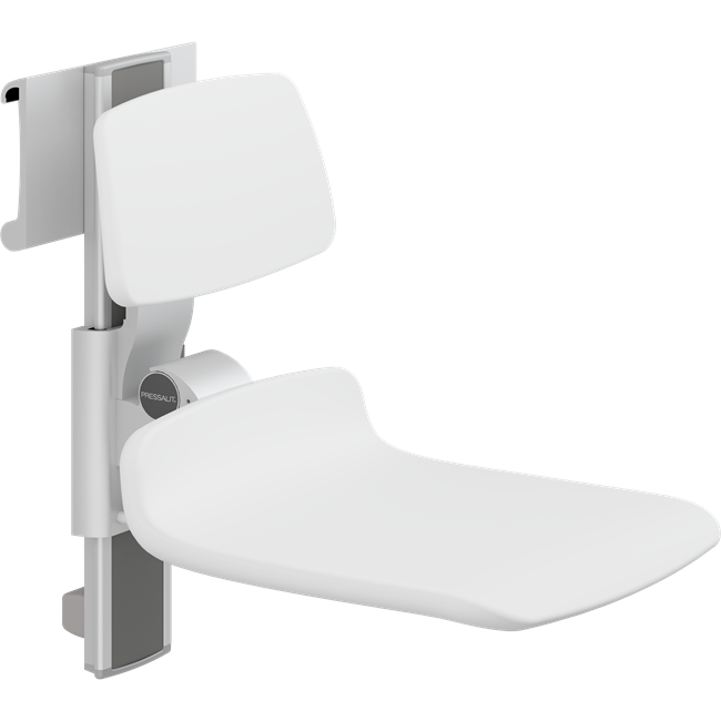 PLUS shower seat 450, manually height and manually sideways adjustable 