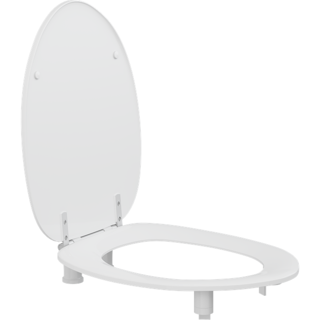 Toiletzitting Dania met deksel, 50 mm verhoogd