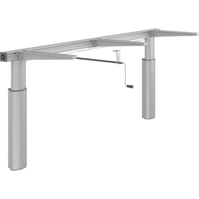 Lift for worktop, manually height adjustable