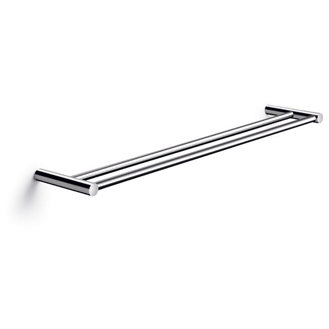 Pressalit Choice Towel holder, double, 60 x 12 cm, polished steel