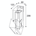 Pressalit Public Classic Desinfectiedispenser, 950 ml, mat zwart