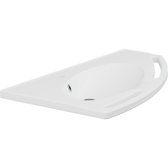 MATRIX ANGLE sink with overflow, right-facing