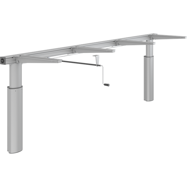 Lift for worktop, manually height adjustable