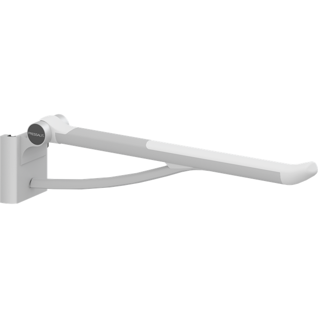 PLUS fold down grab bar with integrated counter-balance, 27.6'', right hand operated