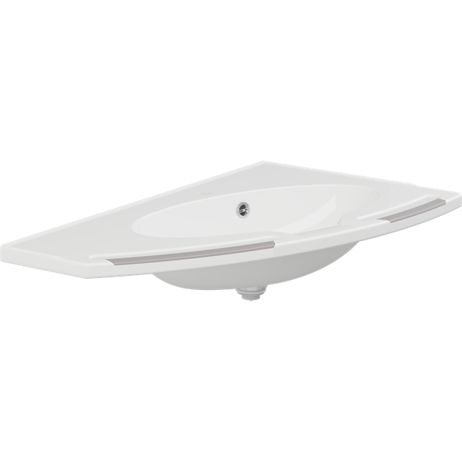 MATRIX ANGLE DEEP wash basin with overflow, left-facing