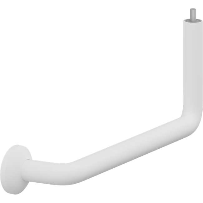 PLUS hoekcomponent handgreep rechts, 400 mm x 154 mm, met wandrozet