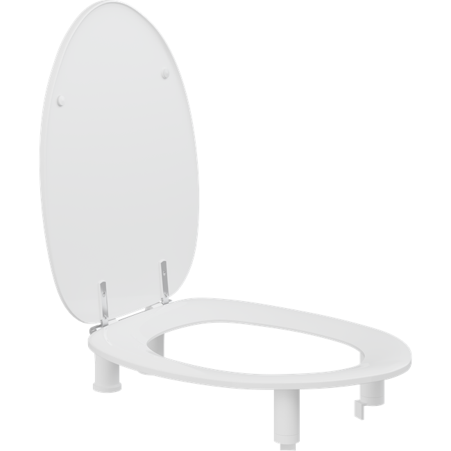 Toiletzitting Dania met deksel 100 mm verhoogd