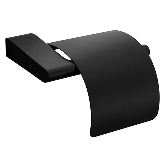 Pressalit Style Porte-papier toilette avec couvercle, noir mat