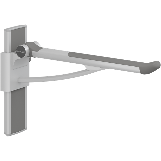 PLUS fold down grab bar with integrated counter-balance, 27.6'', right hand operated