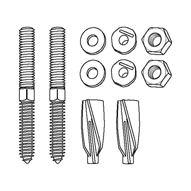 Mounting kit V8652 (2 pcs), for aerated concrete