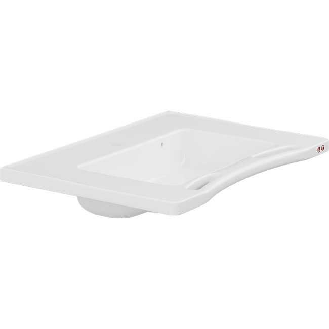 MATRIX MEDIUM wash basin with overflow, for powered basin unit