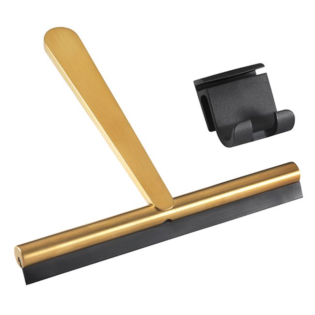 Pressalit Style Shower squeegee, brushed brass