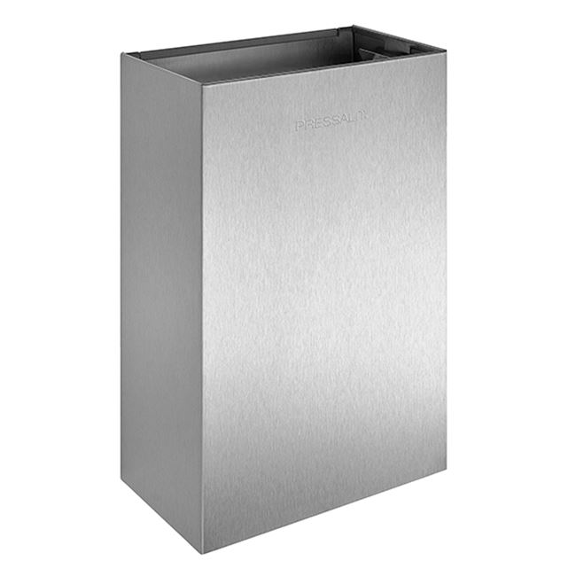 Pressalit Public Premium Waste bin 15 l, brushed steel