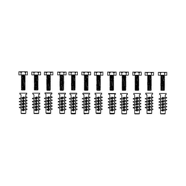 Bevestigingsmateriaal V8667 (12 stuk),voor cellenbeton