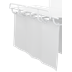 Splash curtain for SCT 1000 shower change tables