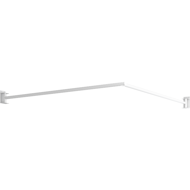 Schwenkbare Duschvorhangsstange, 1530 x 1530 mm