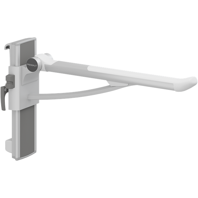 PLUS fold down grab bar with integrated counter-balance, 27.6'', left hand operated