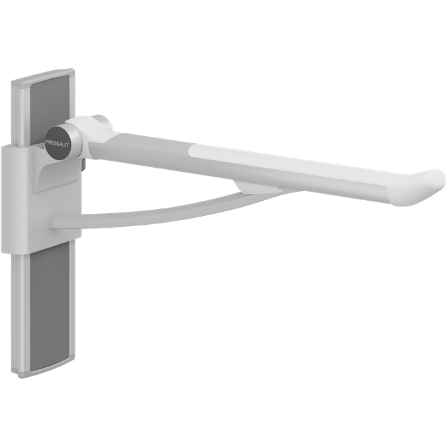 PLUS fold down grab bar with integrated counter-balance, 27.6'', right hand operated