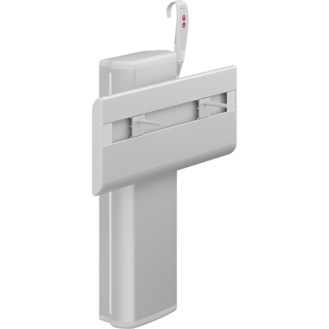 PLUS sink bracket with wired hand control, electrically height adjustable