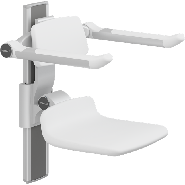 PLUS shower seat 310, manually height adjustable