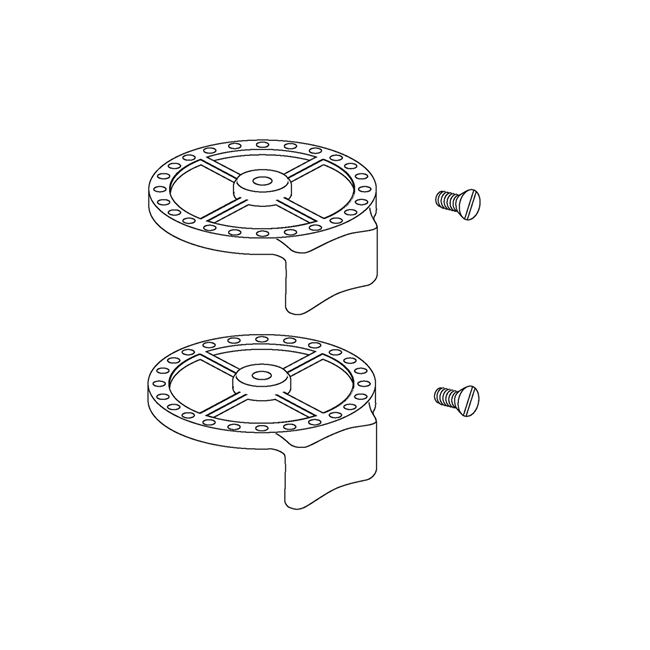 Stabilisatie buffers met schroef, 2 stuks