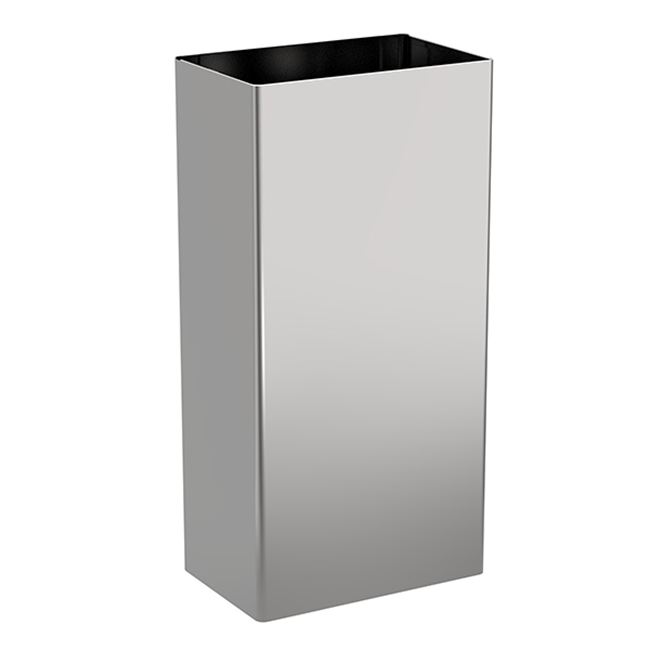 Pressalit Public Classic Waste bin 34 l, polished steel