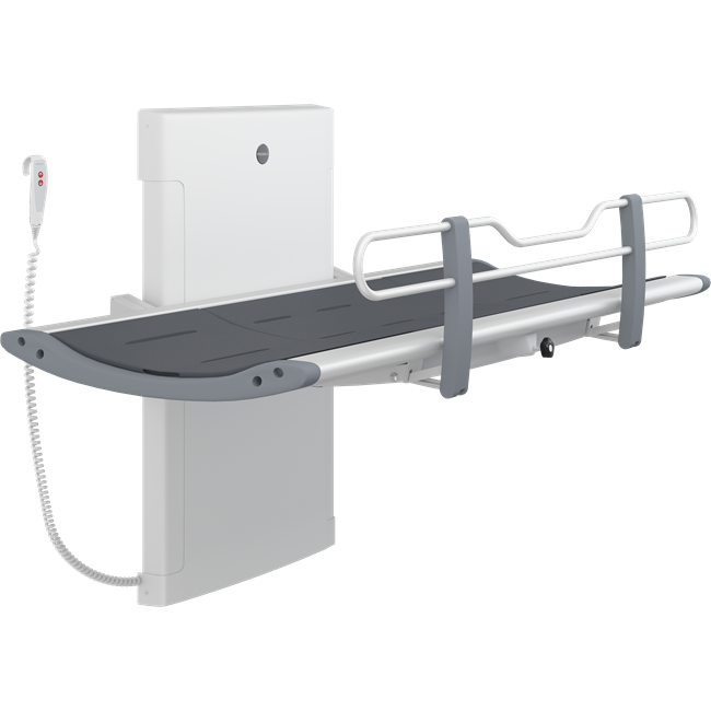 SCT 3000 shower change table, electrically height adjustable