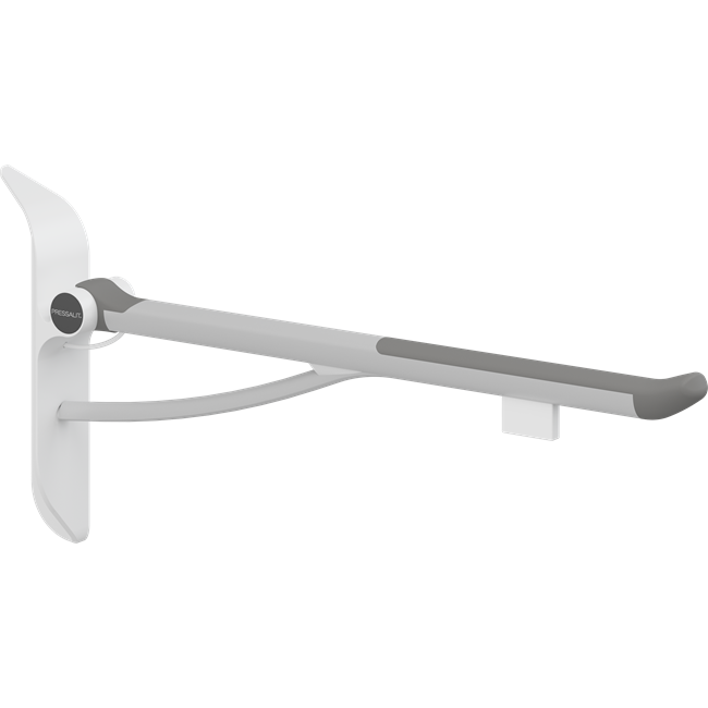 PLUS fold down grab bar with integrated counter-balance, 33.5'', with operating panel, left hand operated