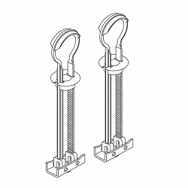 Set of spare parts for toggle hinge 25 mm (2xA9233)