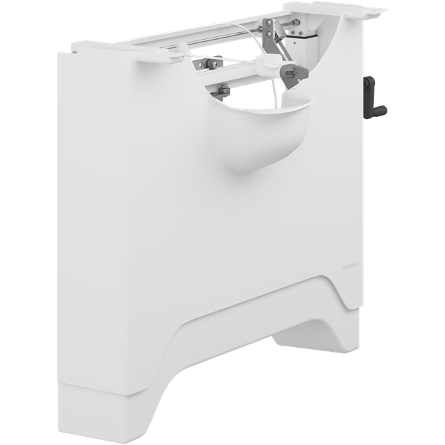 MATRIX manual basin unit, right-facing, height and sideways adjustable