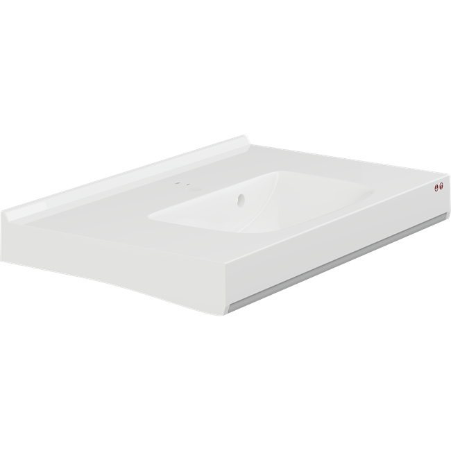 MATRIX SQUARE vanity wash basin with overflow