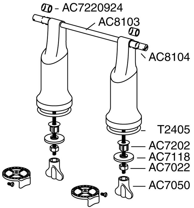 Raised hinge, 100 mm 